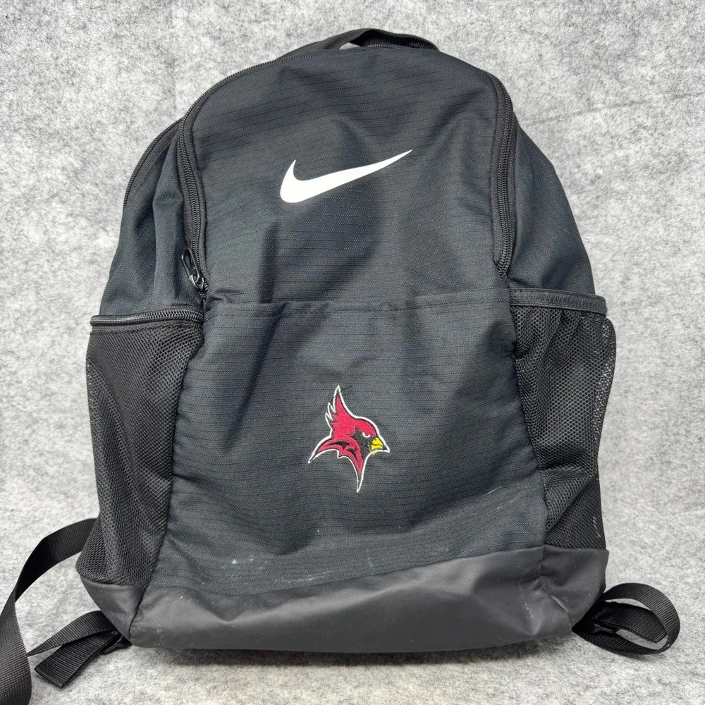 Nike Cardinals Logo Black‎ Backpack School Travel Bag Fisher Basketball Sports